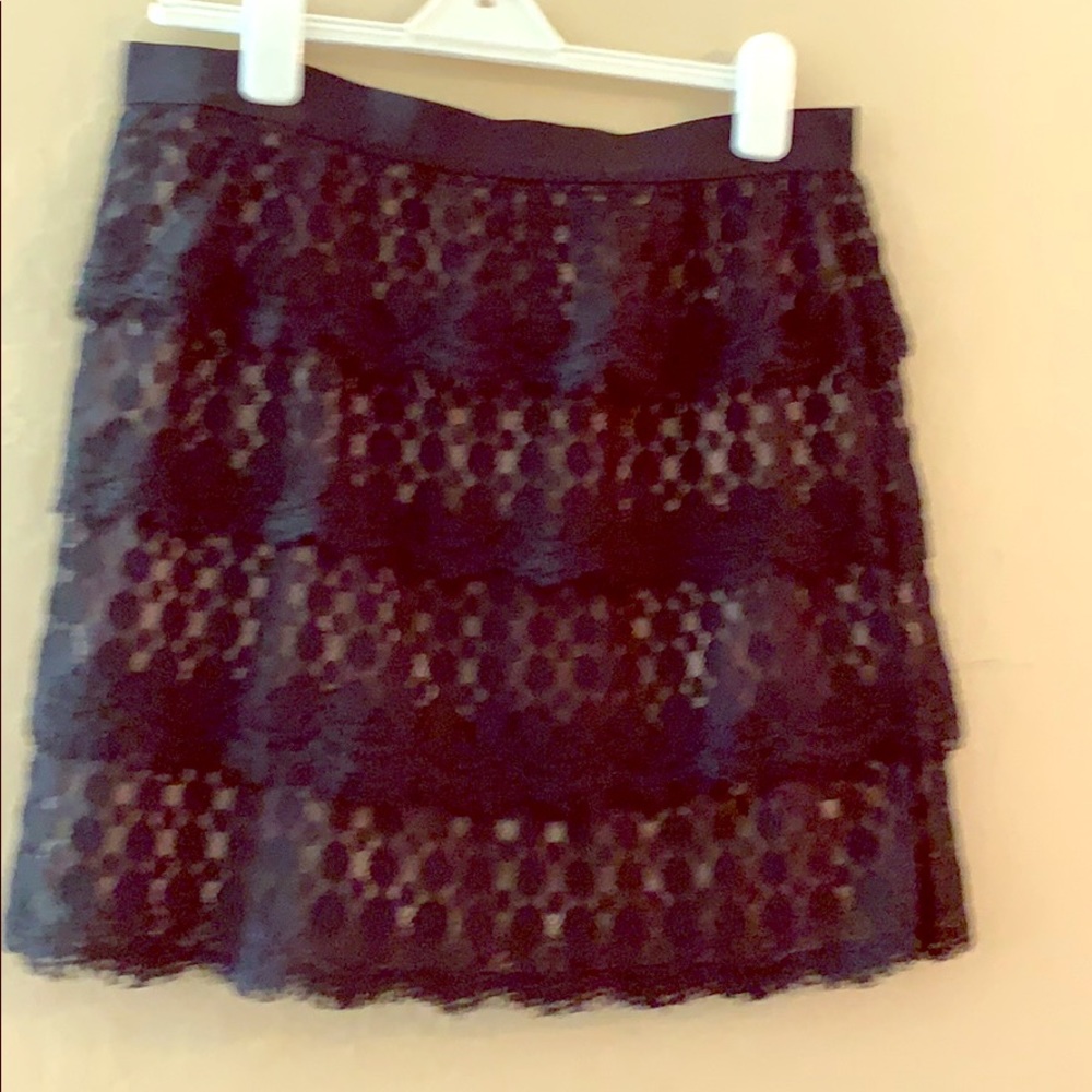 NWT Ann Taylor black lace skirt as 12